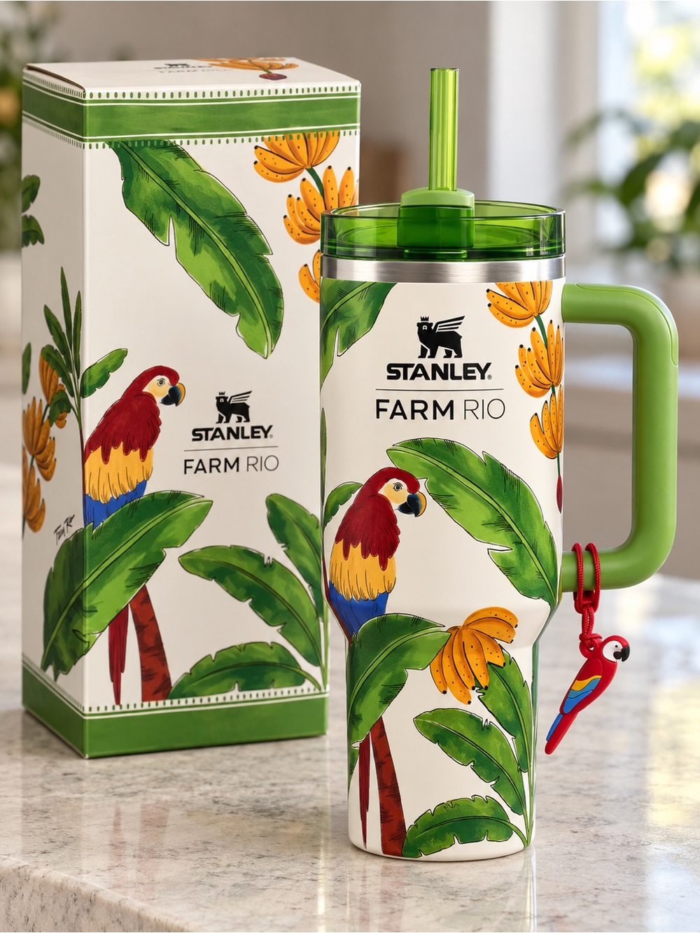 Farm Rio Stanley 40oz Quencher H2.0 FlowState Tumbler